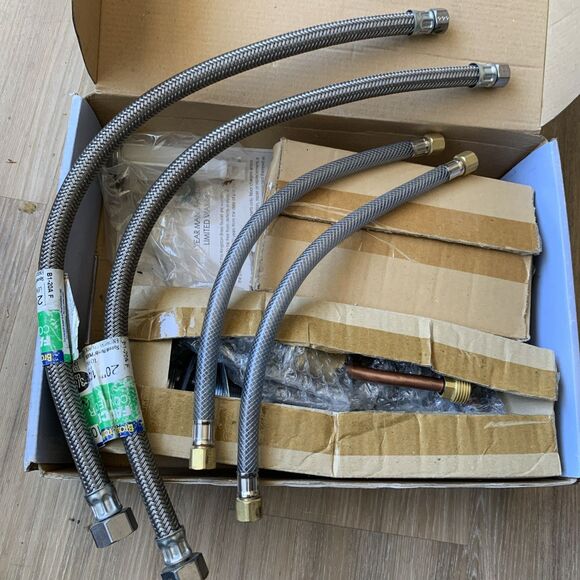 Kingston Brass Magellan Bath Sink Faucet KB951 Mini-Widespread Chrome +2 hoses! - Picture 10 of 11